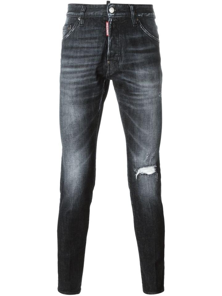 Dsquared2 Cool Guy Jeans, Men's, Size: 54, Black, Cotton/spandex/elastane/polyester