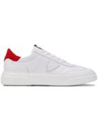 Philippe Model Contrast Lace-up Sneakers - White
