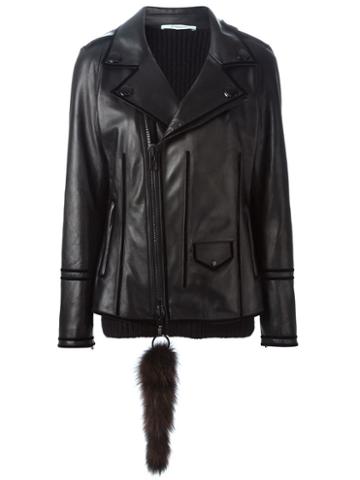 Givenchy Racoon Tail Biker Jacket
