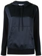 Max Mara Satin Hoodie - Blue