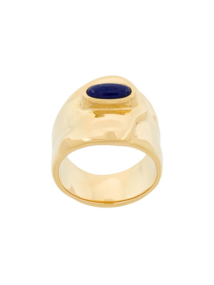 Aurelie Bidermann Peggy Lapis Ring - Metallic