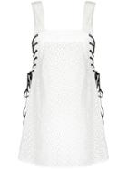 Marysia Embroidered Mini Dress - White