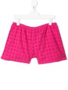 Ralph Lauren Kids Perforated Shorts - Pink