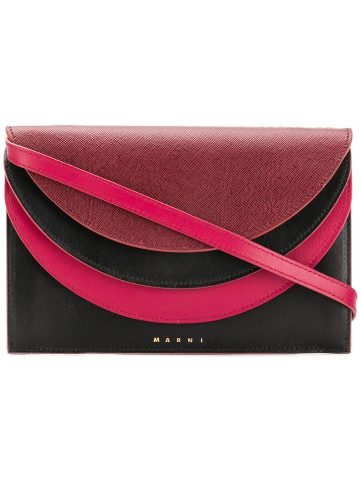 Marni Triple Flap Wallet - Red