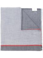 Brunello Cucinelli - Printed Scarf - Men - Silk/cashmere - One Size, Grey, Silk/cashmere
