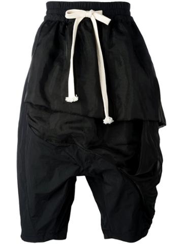 Bmuet(te) Draped Drop-crotch Trousers, Men's, Size: 46, Black, Nylon/polyester/cotton