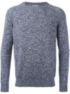 Malo Crew Neck Sweater, Men's, Size: 50, Blue, Cotton