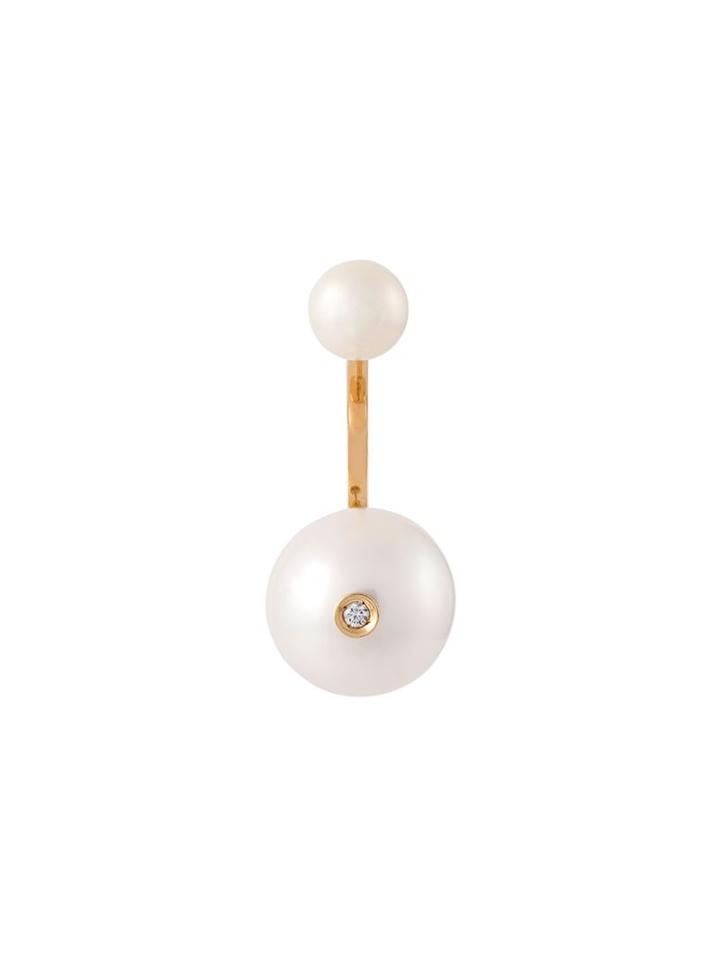 Delfina Delettrez 'pearl Piercing' Diamond Earring