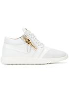 Giuseppe Zanotti Design Python Embossed Runner Sneakers - White