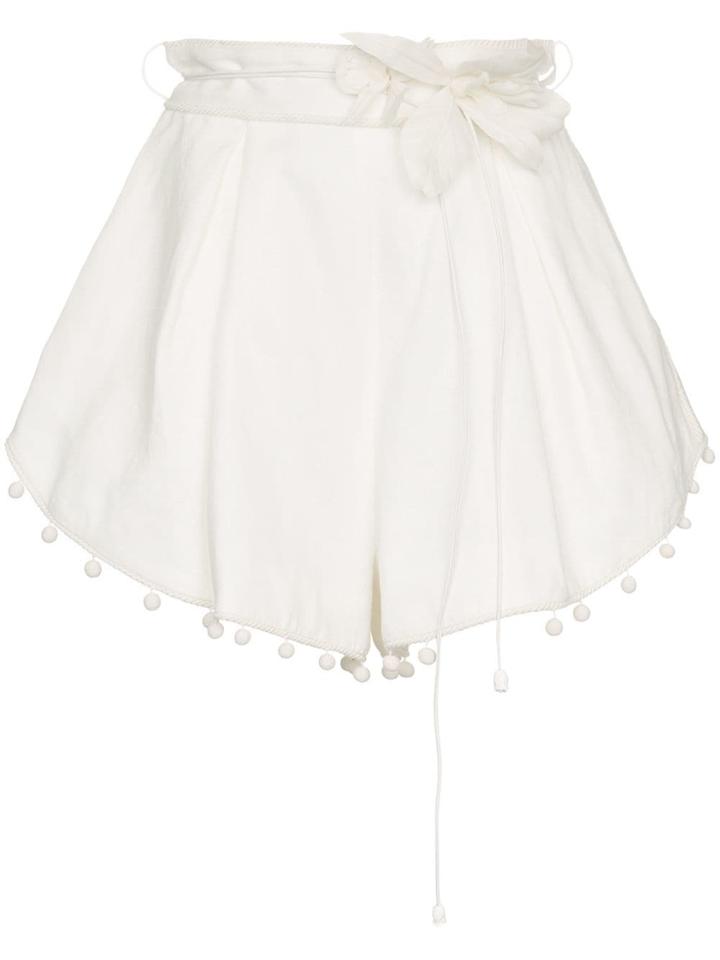 Zimmermann Corsage Bauble Shorts - White