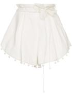 Zimmermann Corsage Bauble Shorts - White