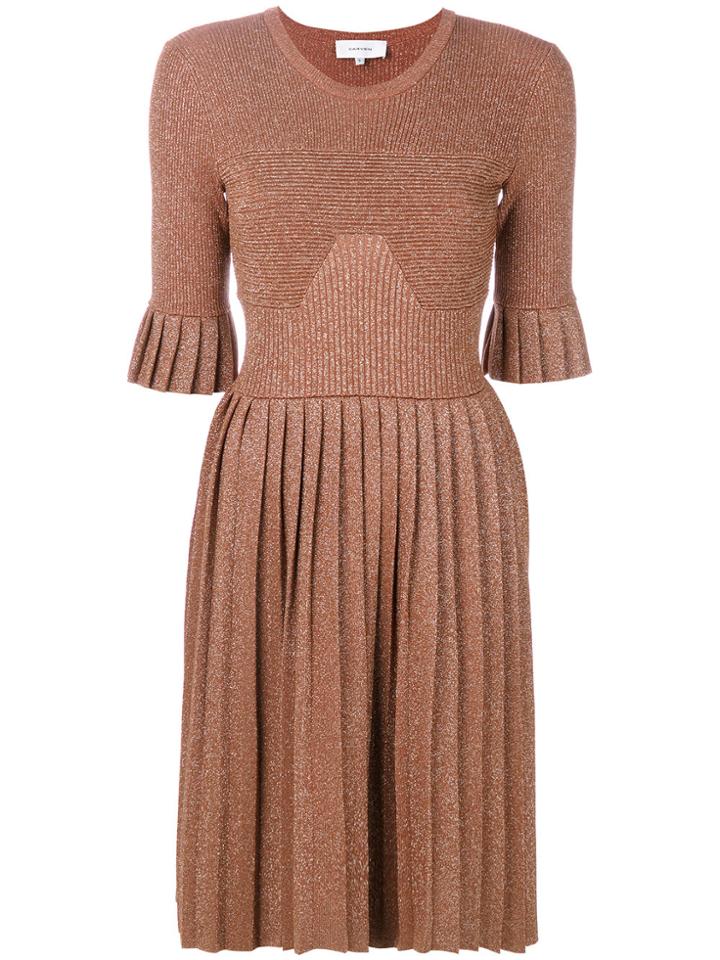 Carven Flared Dress - Pink & Purple