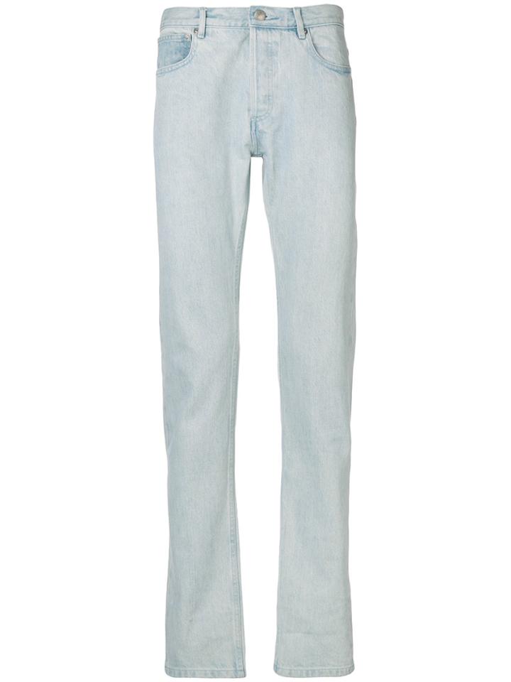 A.p.c. Bleached Slim Jeans - Blue