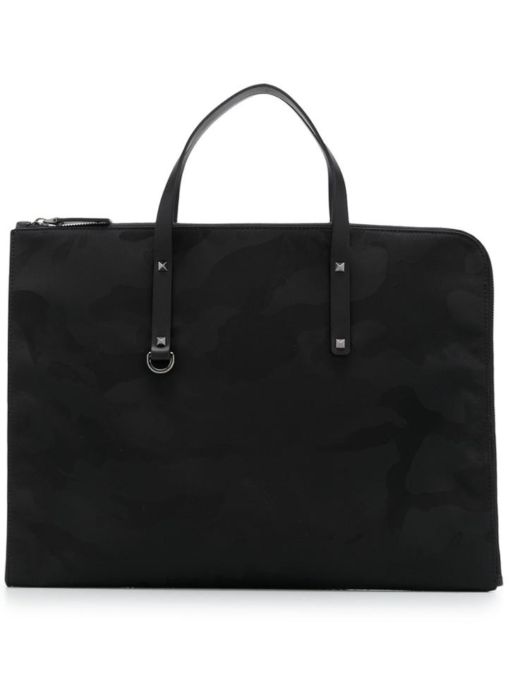 Valentino Camouflage Tote Bag - Black