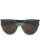 Saint Laurent Eyewear Oversized Sunglasses - Grey