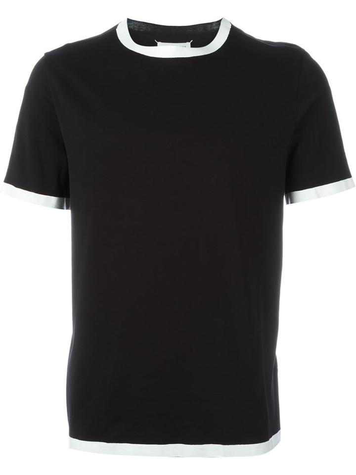 Maison Margiela Crew Neck T-shirt, Men's, Size: 48, Black, Cotton