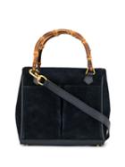 Gucci Pre-owned Bamboo Line 2way Hand Bag - Blue