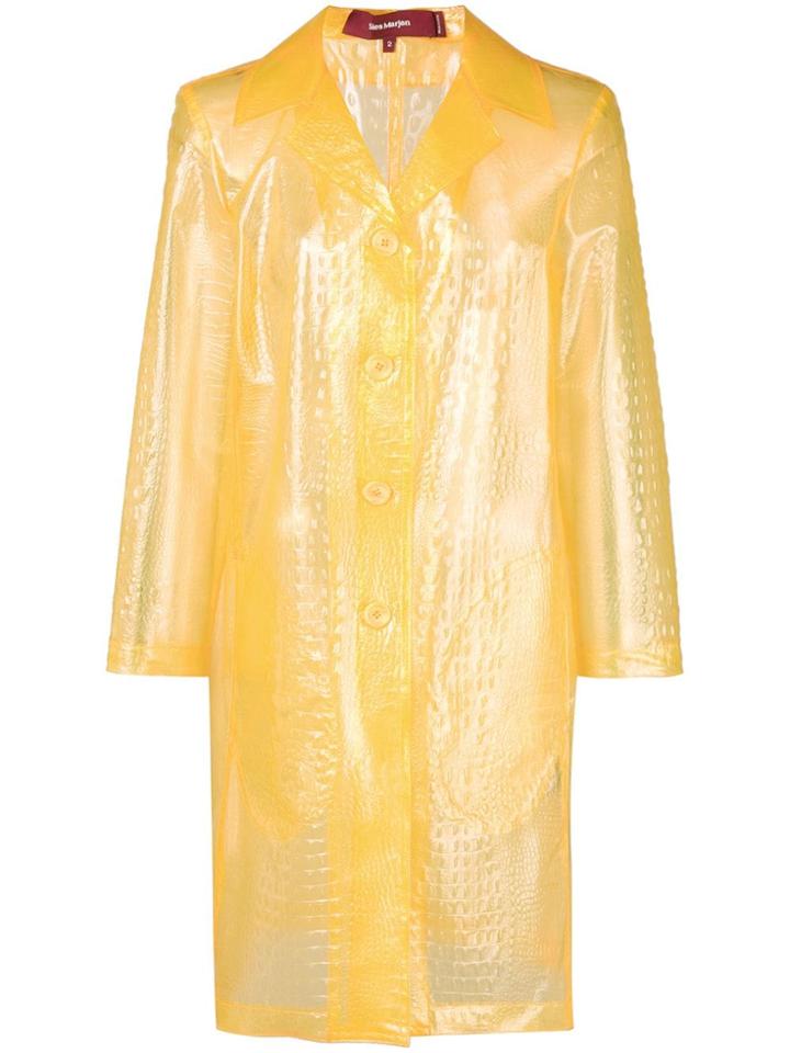 Sies Marjan Transparent Trench Coat - Yellow