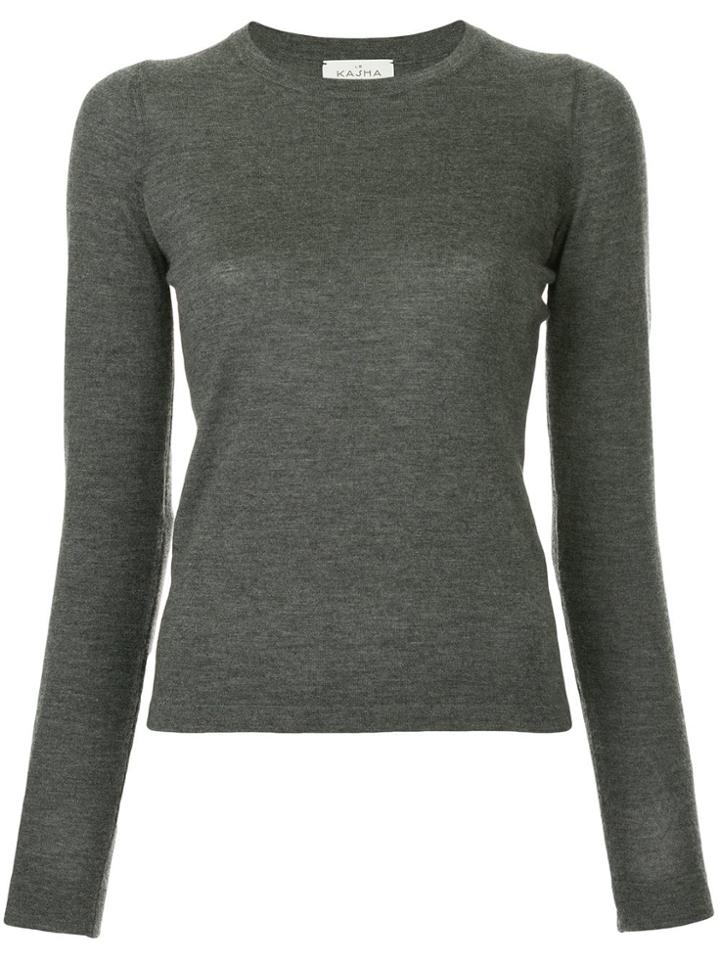 Le Kasha Round Neck Jumper - Grey