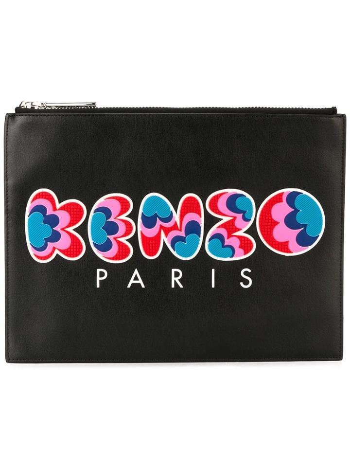 Kenzo 'kenzo Popcorn' Clutch - Black