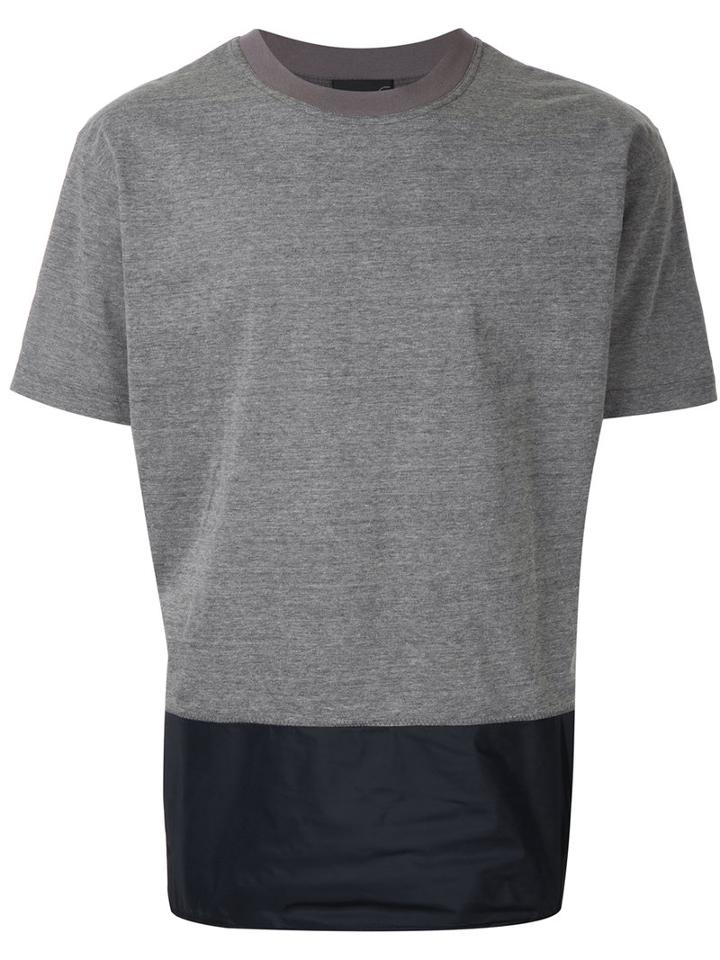 Kolor - Colour Block Sweatshirt - Men - Cotton/polyester - 5, Grey, Cotton/polyester