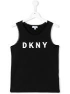 Dkny Kids Teen Logo Print Tank Top - Black