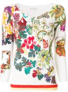 Etro Floral Pattern Sweater - Nude & Neutrals