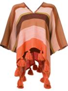 Apiece Apart Striped V Neck Poncho