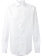 Fashion Clinic Classic Buttoned Shirt, Men's, Size: 39, White, Cotton/linen/flax