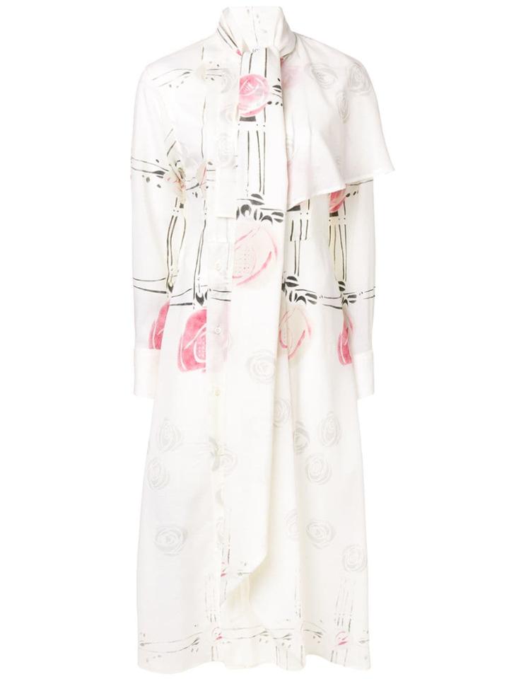 Loewe Asymmetric Shirt Dress - Neutrals