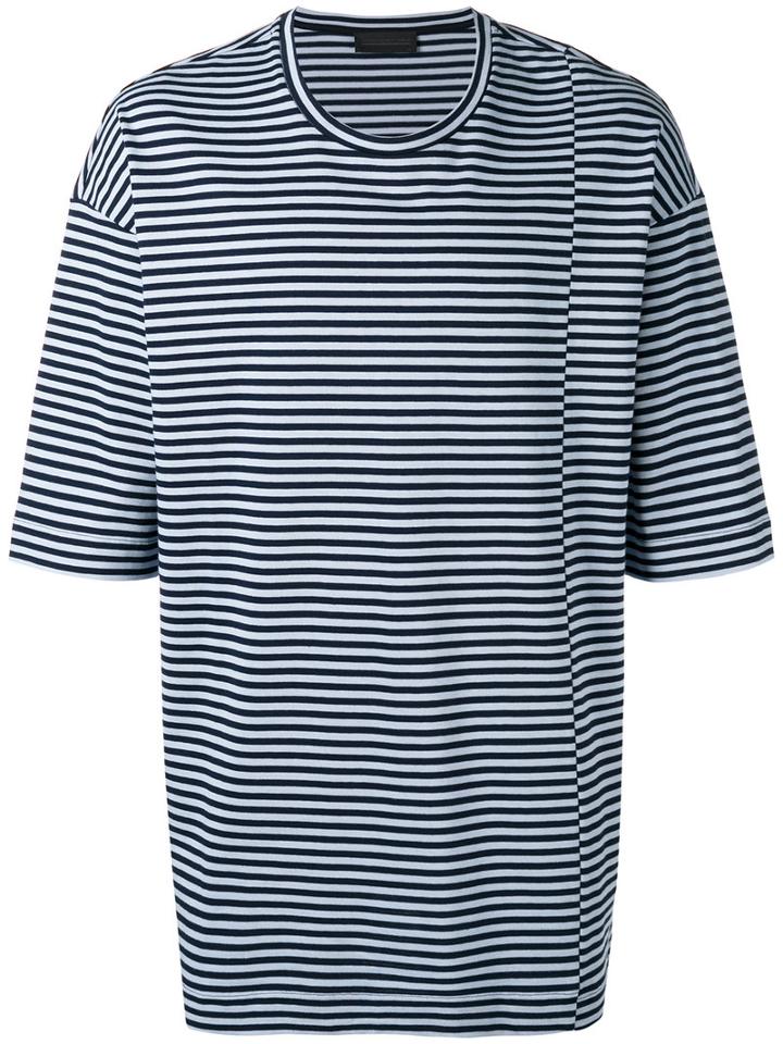 Diesel Black Gold - Taitan Stripe T-shirt - Men - Cotton - S, Blue, Cotton