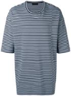 Diesel Black Gold - Taitan Stripe T-shirt - Men - Cotton - S, Blue, Cotton