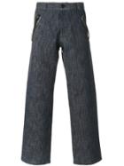 Maison Margiela Statement Zip Trousers - Blue