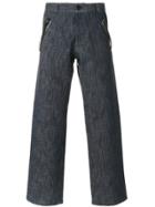 Maison Margiela Statement Zip Trousers - Blue