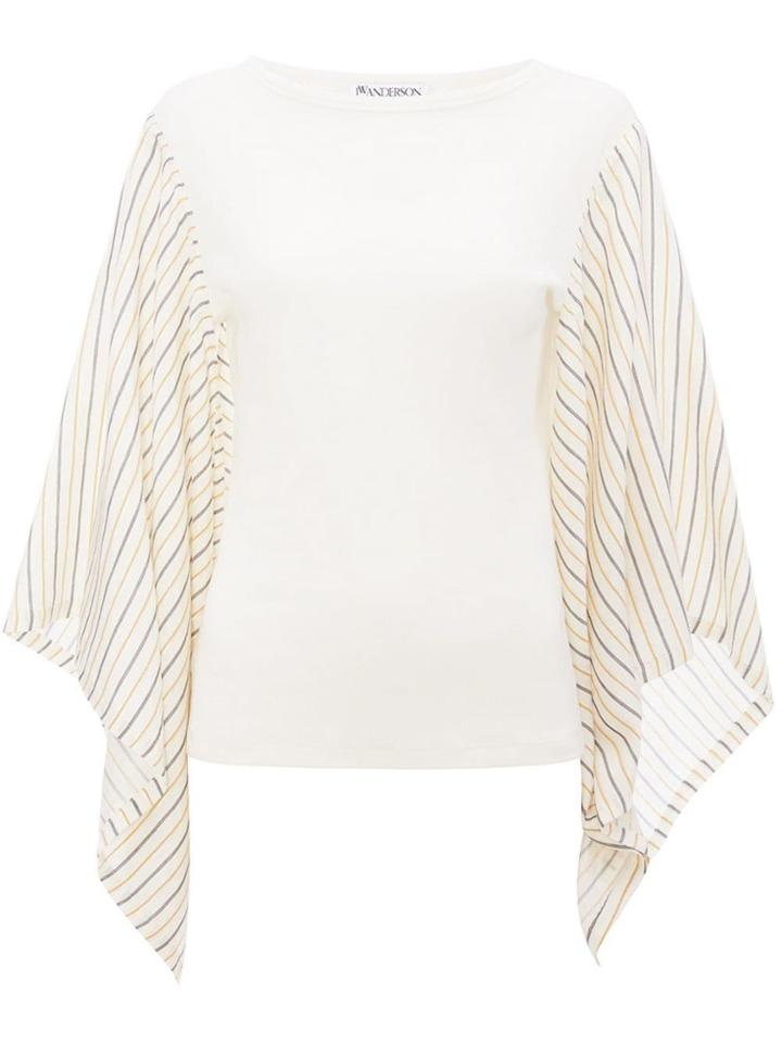 Jw Anderson Drape Sleeve T-shirt - White
