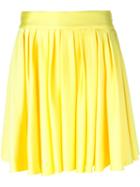Fausto Puglisi Pleated Mini Skirt, Women's, Size: 40, Yellow/orange, Acetate/viscose