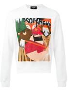 Dsquared2 Printed Sweatshirt - White