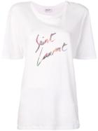 Saint Laurent 80's Style Logo T-shirt - White