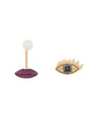 Delfina Delettrez 18kt Yellow Gold, Sapphire, Diamond And Ruby