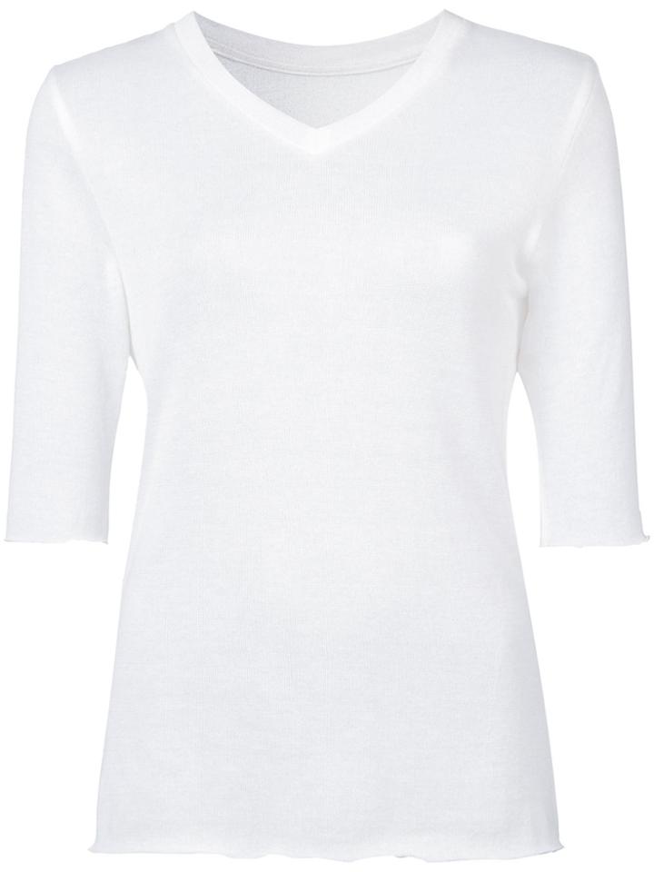 The Elder Statesman Fine Knit Top - White