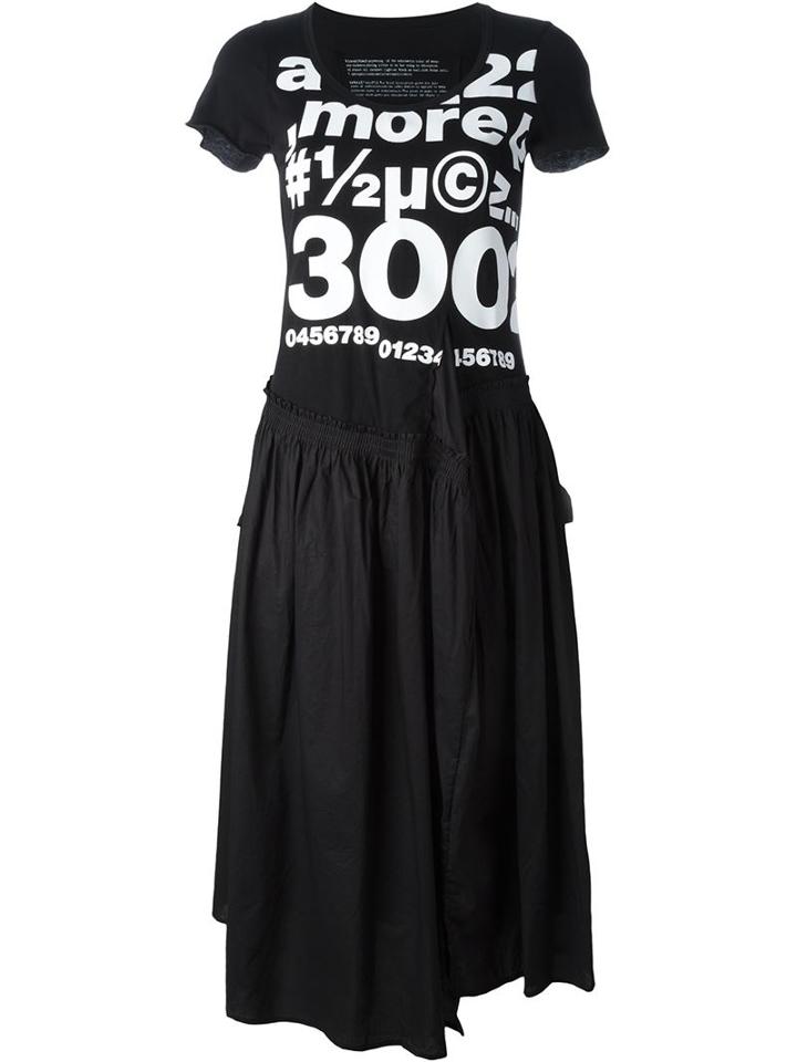 Rundholz Letter And Number Print Dress