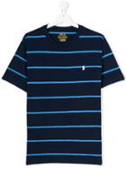 Ralph Lauren Kids Striped T-shirt - Blue