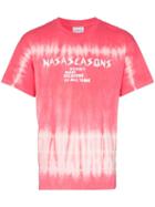 Nasaseasons Tie-dye Slogan Print T-shirt - Red