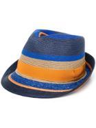 Etro Stripe Panel Hat - Blue