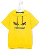 Fendi Kids Hooded T-shirt, Boy's, Size: 12 Yrs, Yellow/orange