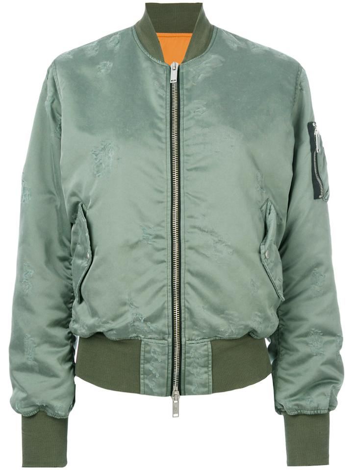 Unravel Project Bomber Jacket - Green