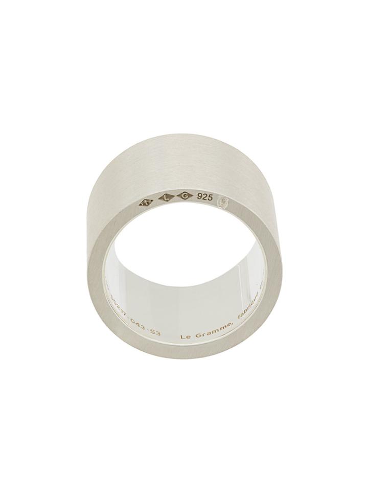 Le Gramme 19 Grams Slick Brushed Ring - Metallic