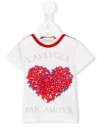 Gucci Kids Heart Print T-shirt, Girl's, Size: 18-24 Mth, White