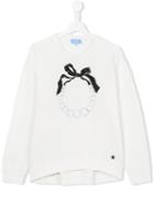 Teen Pearl Necklace Sweatshirt - Kids - Cotton/spandex/elastane - 14 Yrs, White, Lanvin Petite