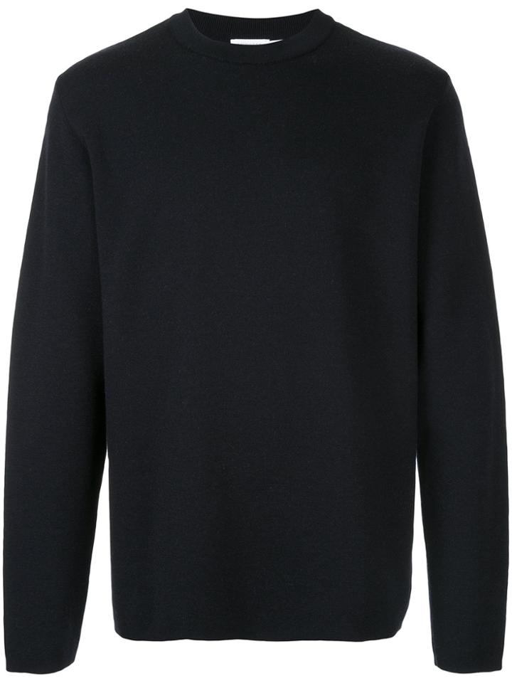 Sunspel Crew Neck Knit Top - Black